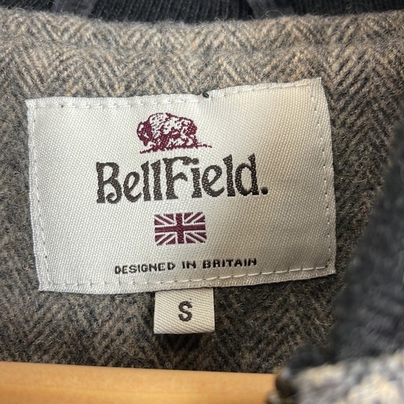 Bellfield bomber jacket grey/black size small - Picture 3 of 11